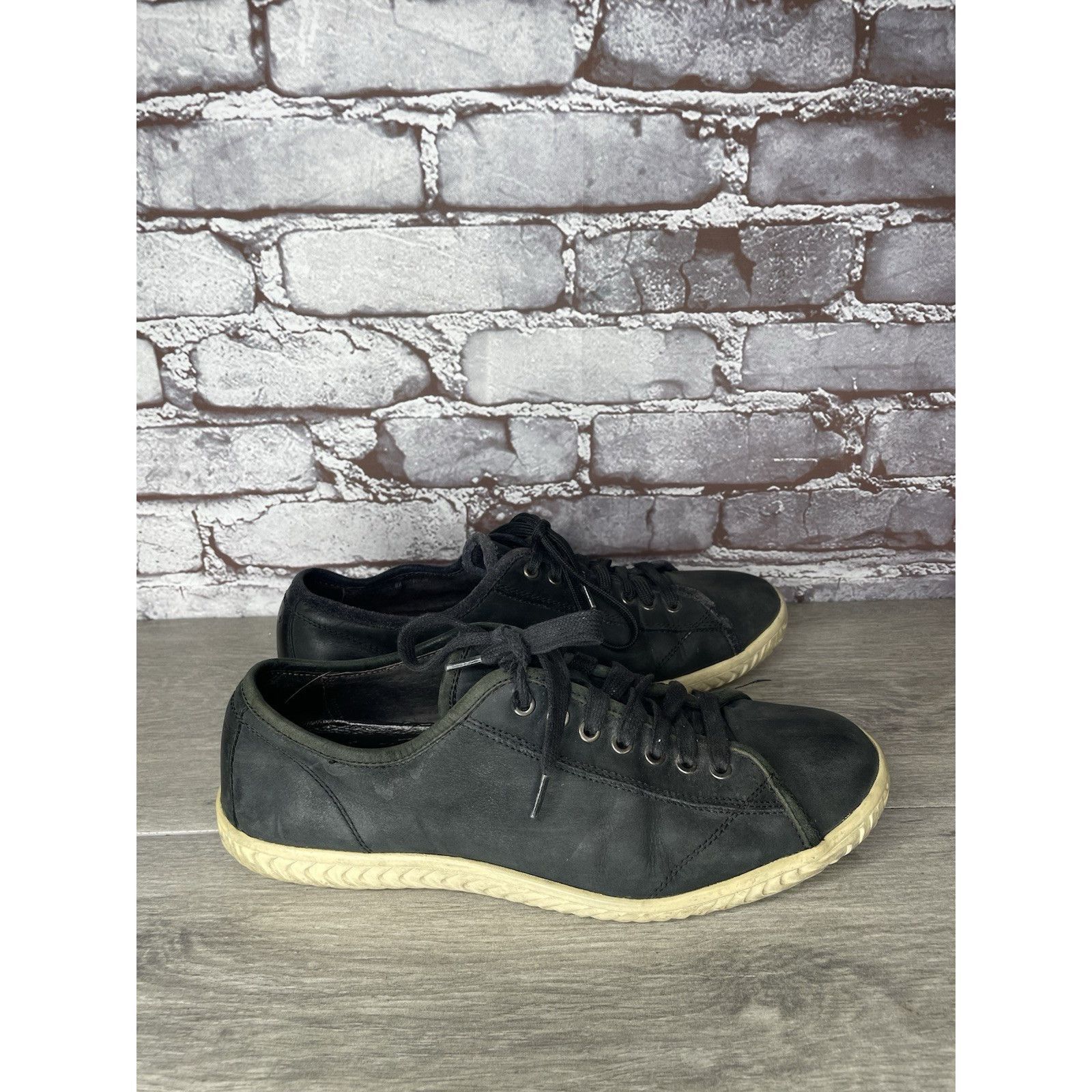 John Varvatos John Varvatos Hattan Black Leather Low Top Lace Sneakers Sho Size US 9 / EU 42 - 15 Thumbnail