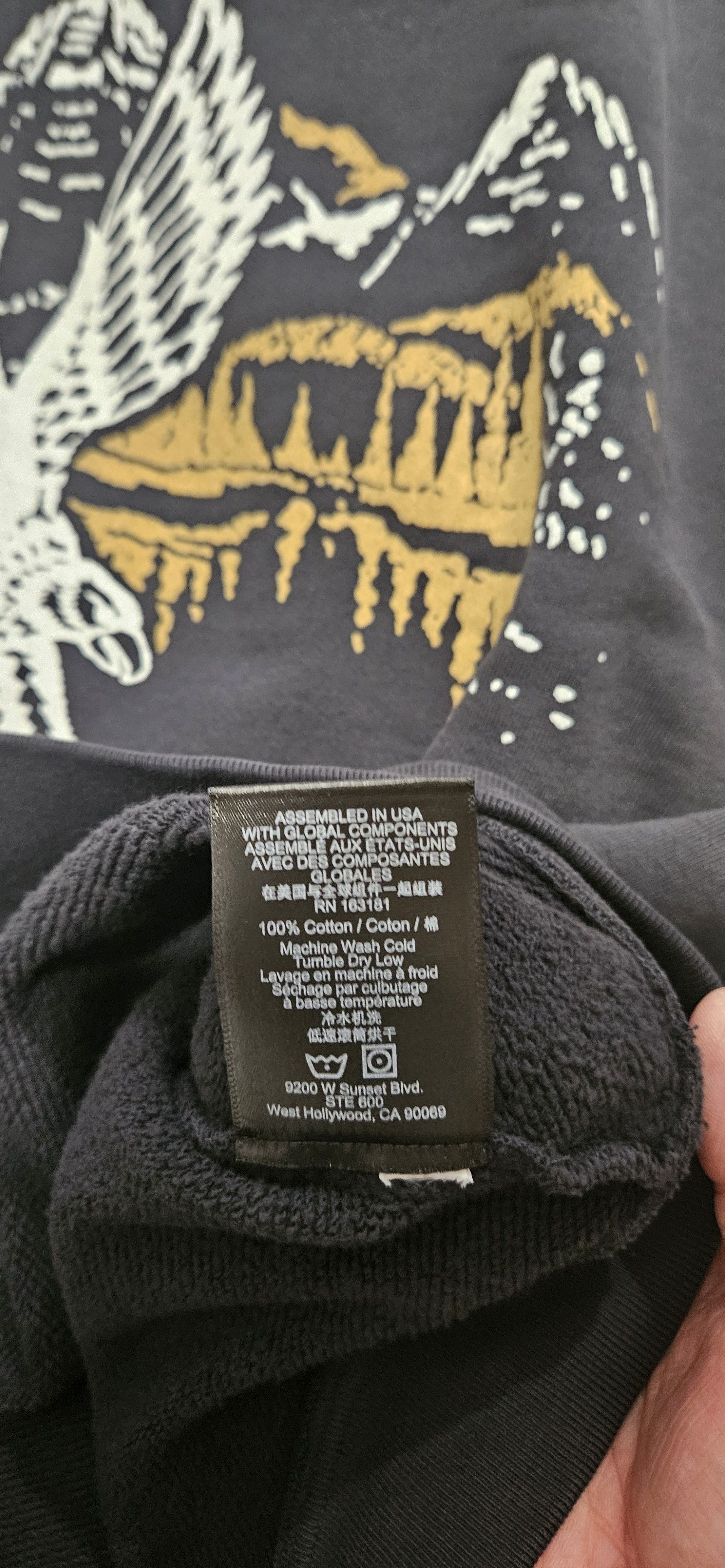 Rhude Pennant Flag Cotton Crewneck Sweatshirt Size US L / EU 52-54 / 3 - 8 Thumbnail