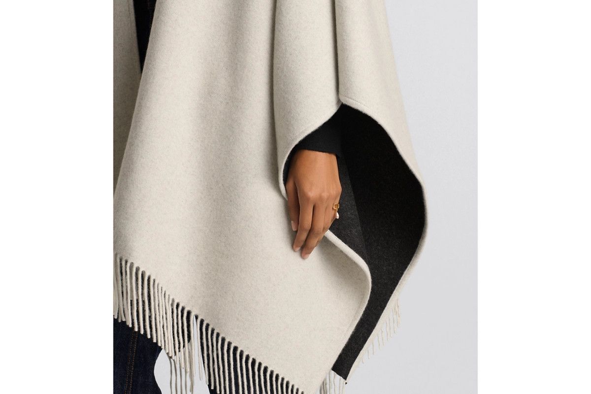 Dior o1bcso1str0226 Size:OS/Poncho in Grey/Black Size ONE SIZE - 5 Thumbnail