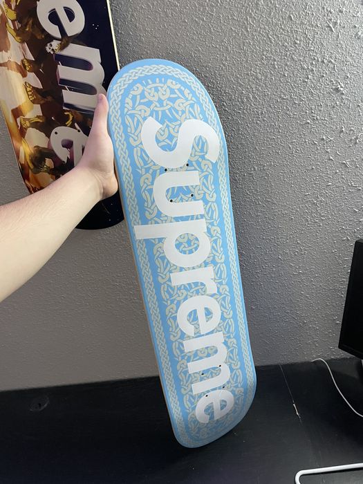 Supreme Supreme Celtic Knot Skateboard Deck “Blue” FW21 | Grailed