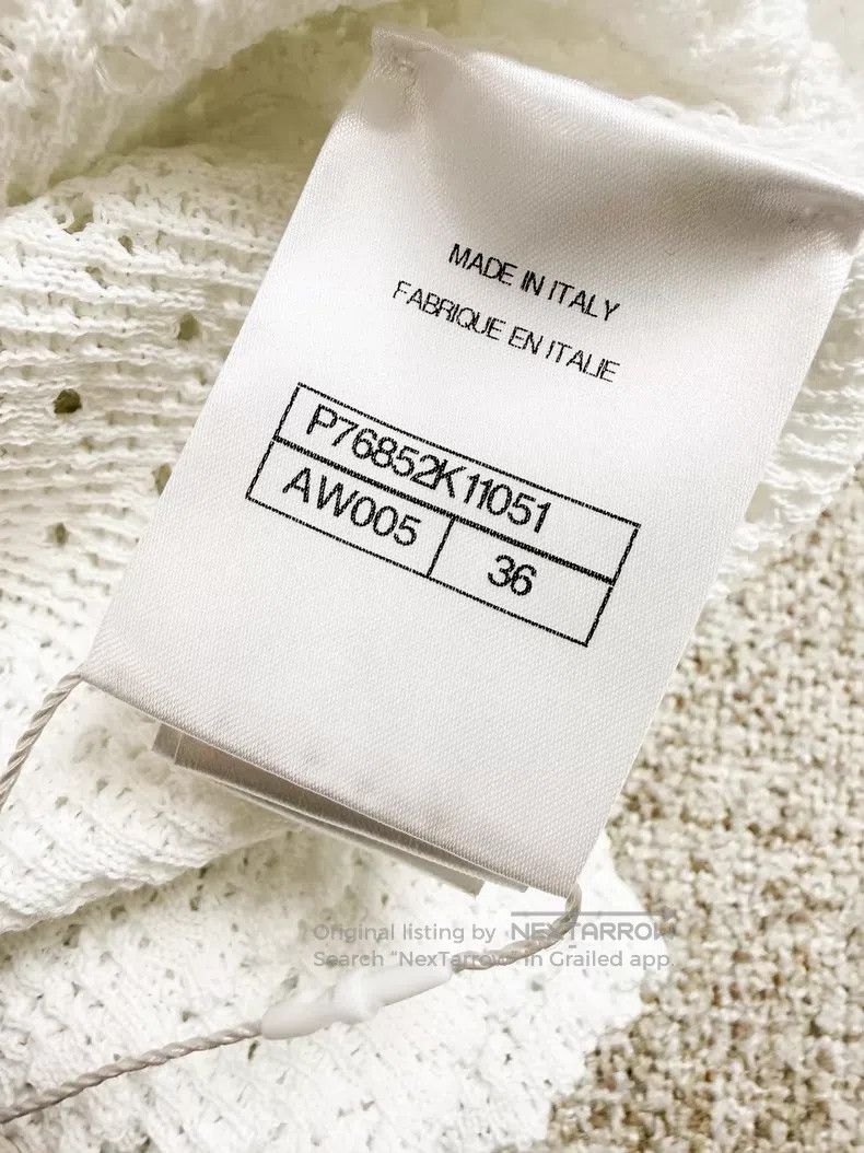 Chanel Chanel Knitted hollow short sleeves Size XS / US 0-2 / IT 36-38 - 6 Thumbnail