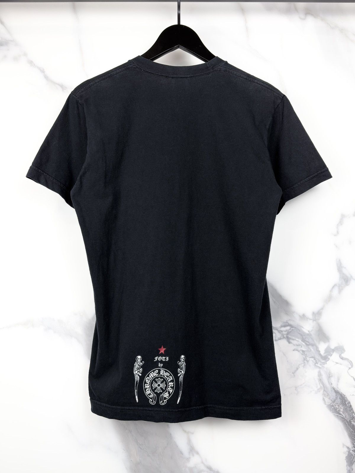Chrome Hearts Chrome Hearts Vintage Joe Foti Skeeter Dog Star Skull Tshirt Size US M / EU 48-50 / 2 - 2 Thumbnail