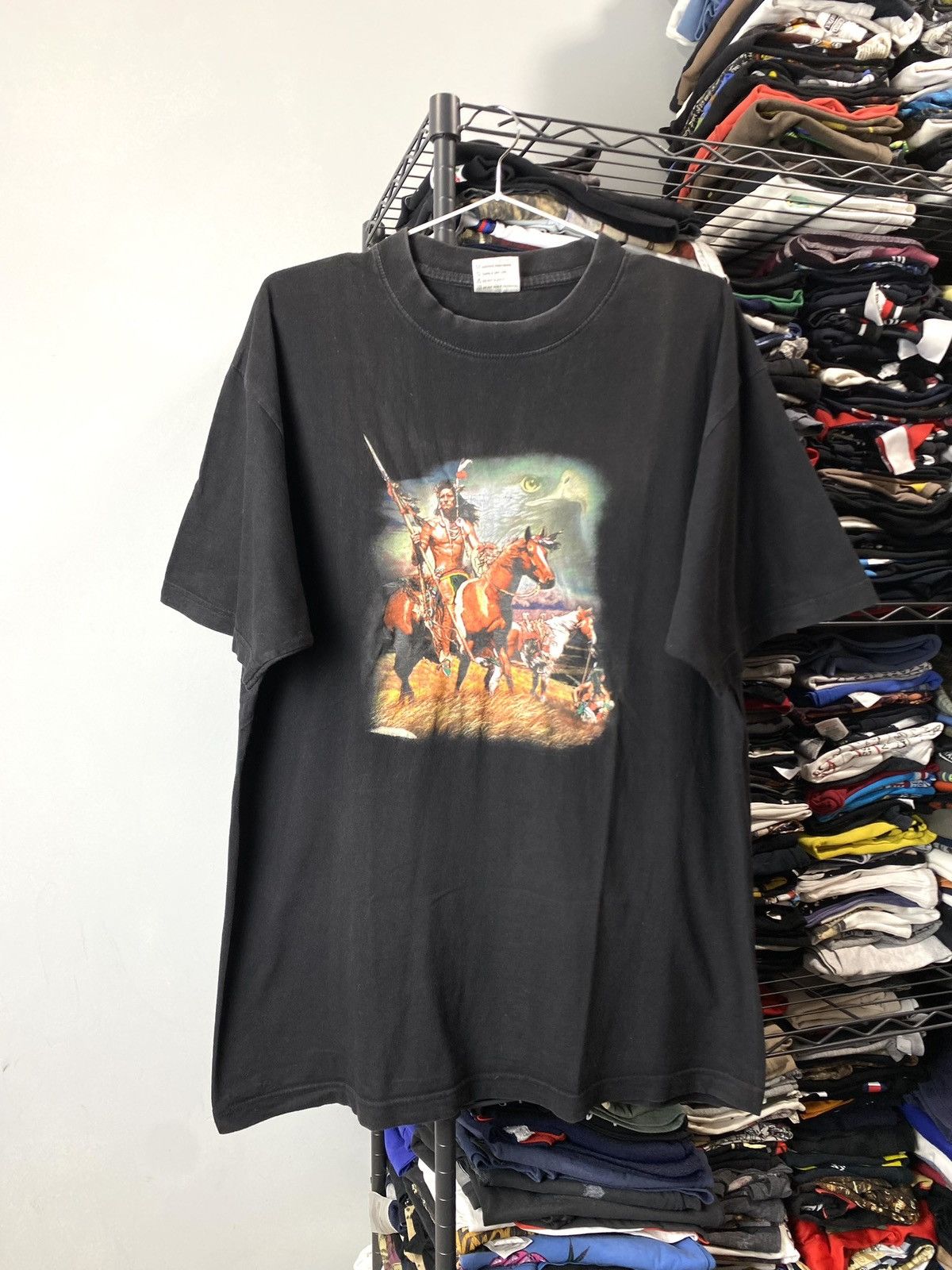 Band Tees 💥Rare! 90’s Vintage Indian Spirit T Shirt 3d Emblem Size US L / EU 52-54 / 3 - 1 Thumbnail