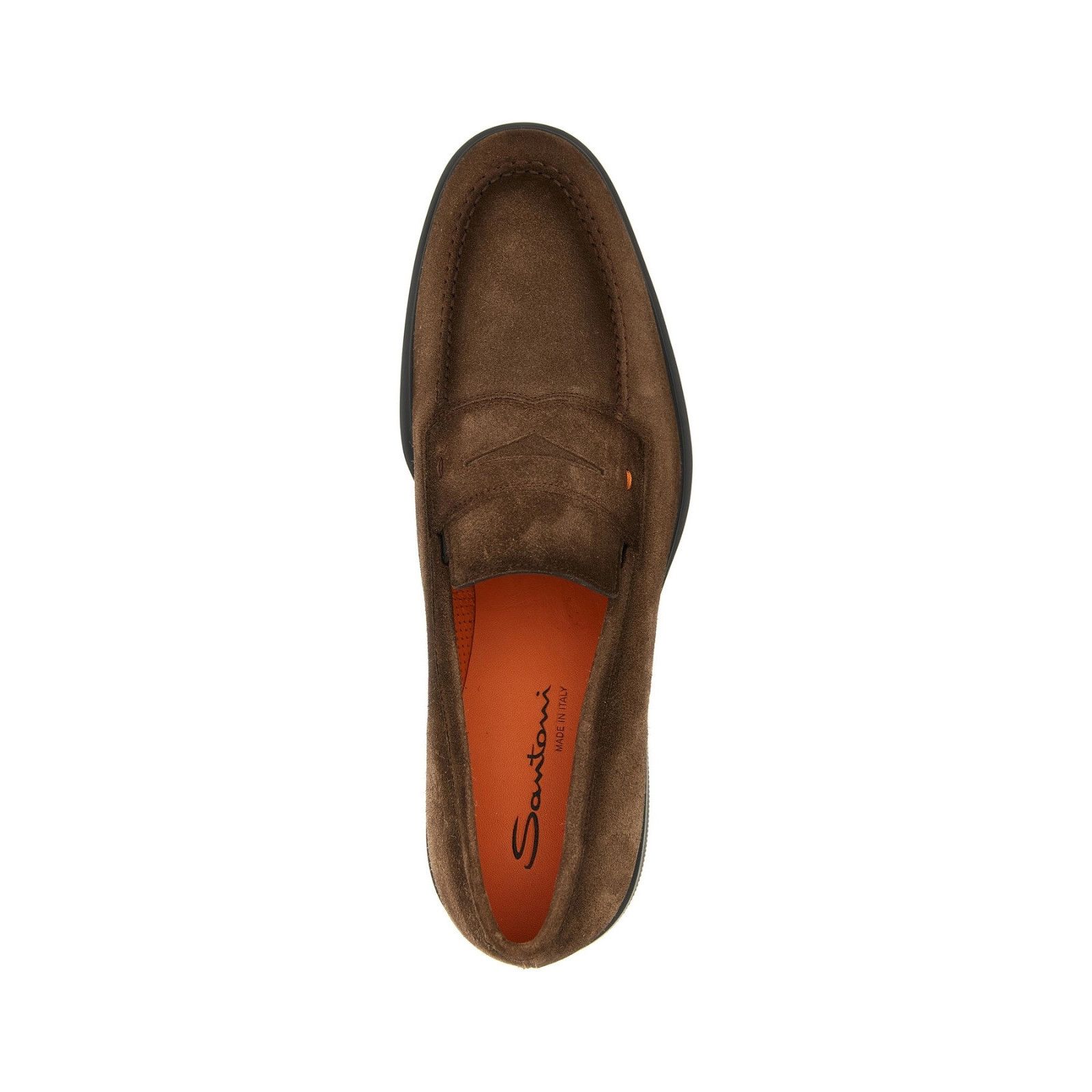 Santoni SANTONI Easy Brown Suede Loafers New & Authentic (Men's size Size US 9 / EU 42 - 4 Thumbnail