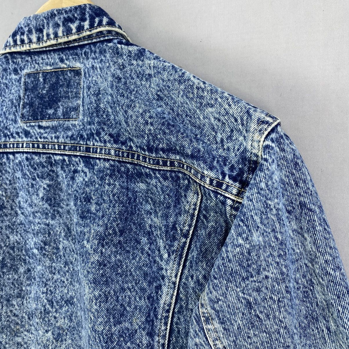 Big John VTG 90’s Big John Acid Wash Cropped Denim Jacket Size M / US 6-8 / IT 42-44 - 6 Thumbnail