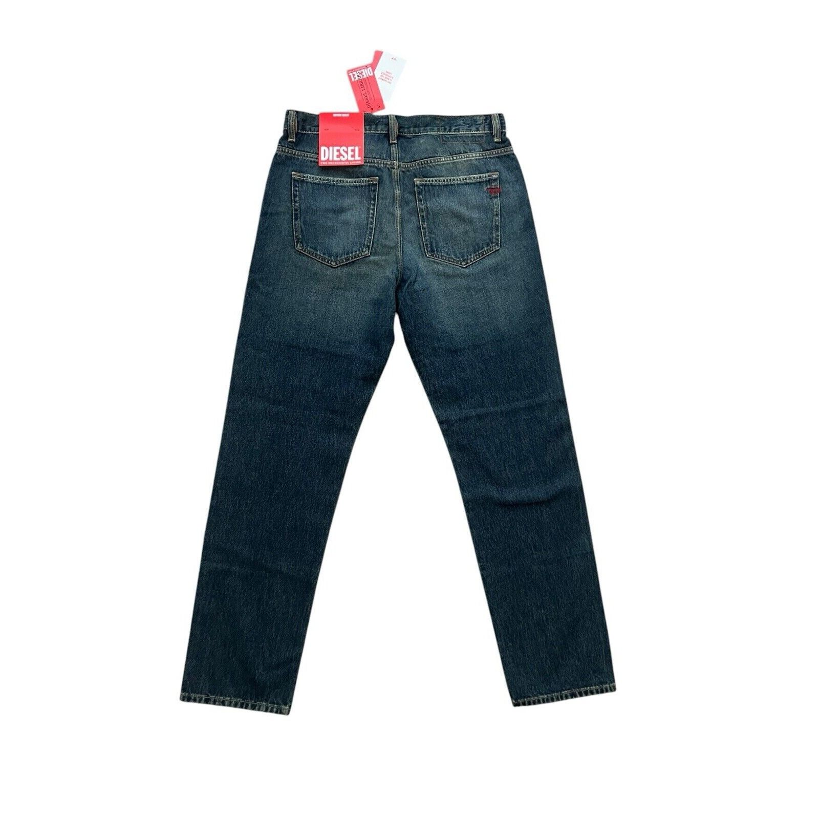 Diesel Diesel Mens Viker Straight Jeans 09C04 Blue $225 Size 32/32 Size US 32 / EU 48 - 4 Thumbnail