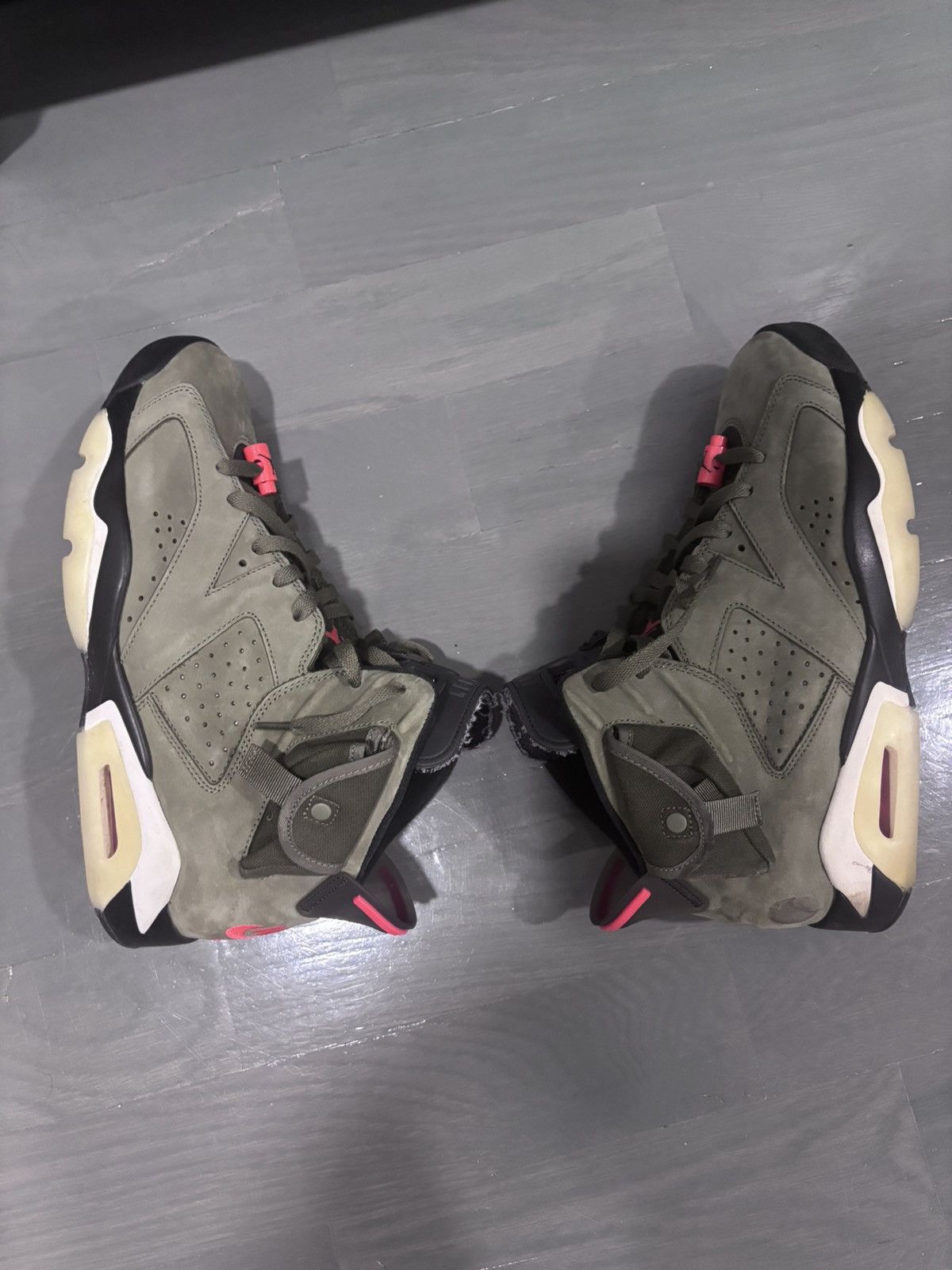 Jordan Brand × Travis Scott Travis Scott x Air Jordan 6 Retro "Medium Olive" Cactus Jack Size US 11 / EU 44 - 4 Thumbnail