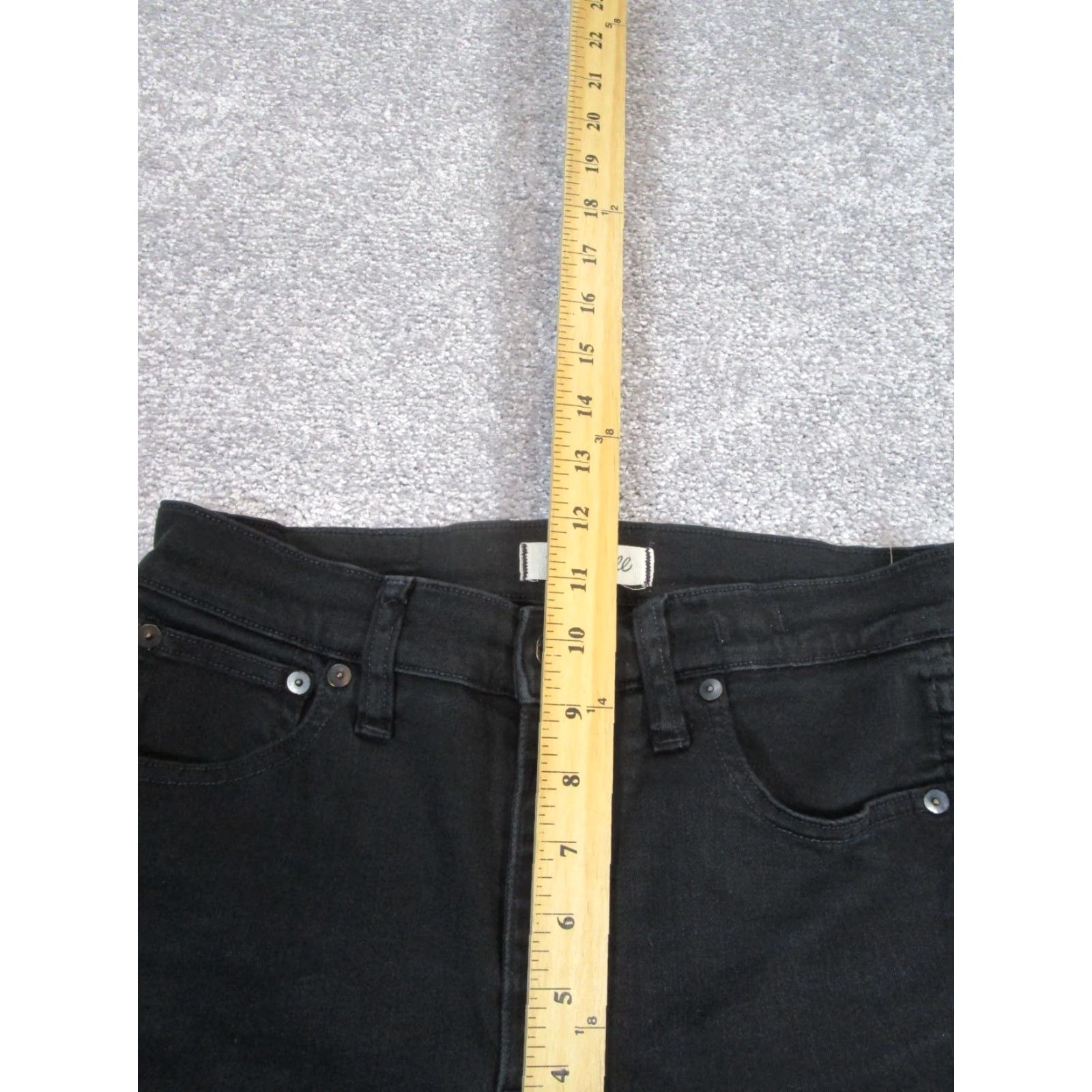 Madewell VINTAGE Madewell Jeans Women’s High Rise Skinny Black Denim 28/Regular Skinny Style Size 28" / US 6 / IT 42 - 7 Thumbnail
