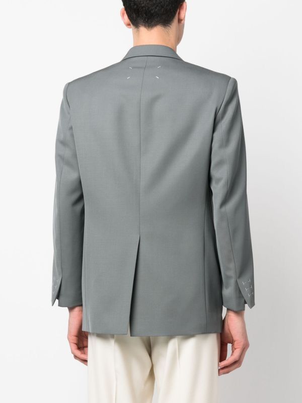 Maison Margiela × Saint Laurent Paris Maison Margiela British Mohair Suit Grey Jacket Blazer Size 50R - 4 Thumbnail