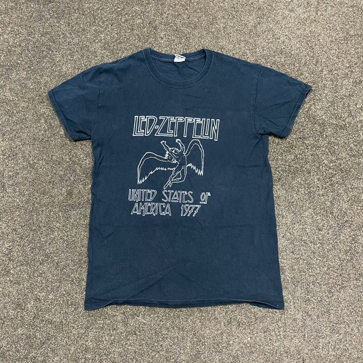 Vintage Vintage 90s Led Zeppelin Graphic Tee Sun Faded Grunge Slim S Size US S / EU 44-46 / 1 - 1 Thumbnail