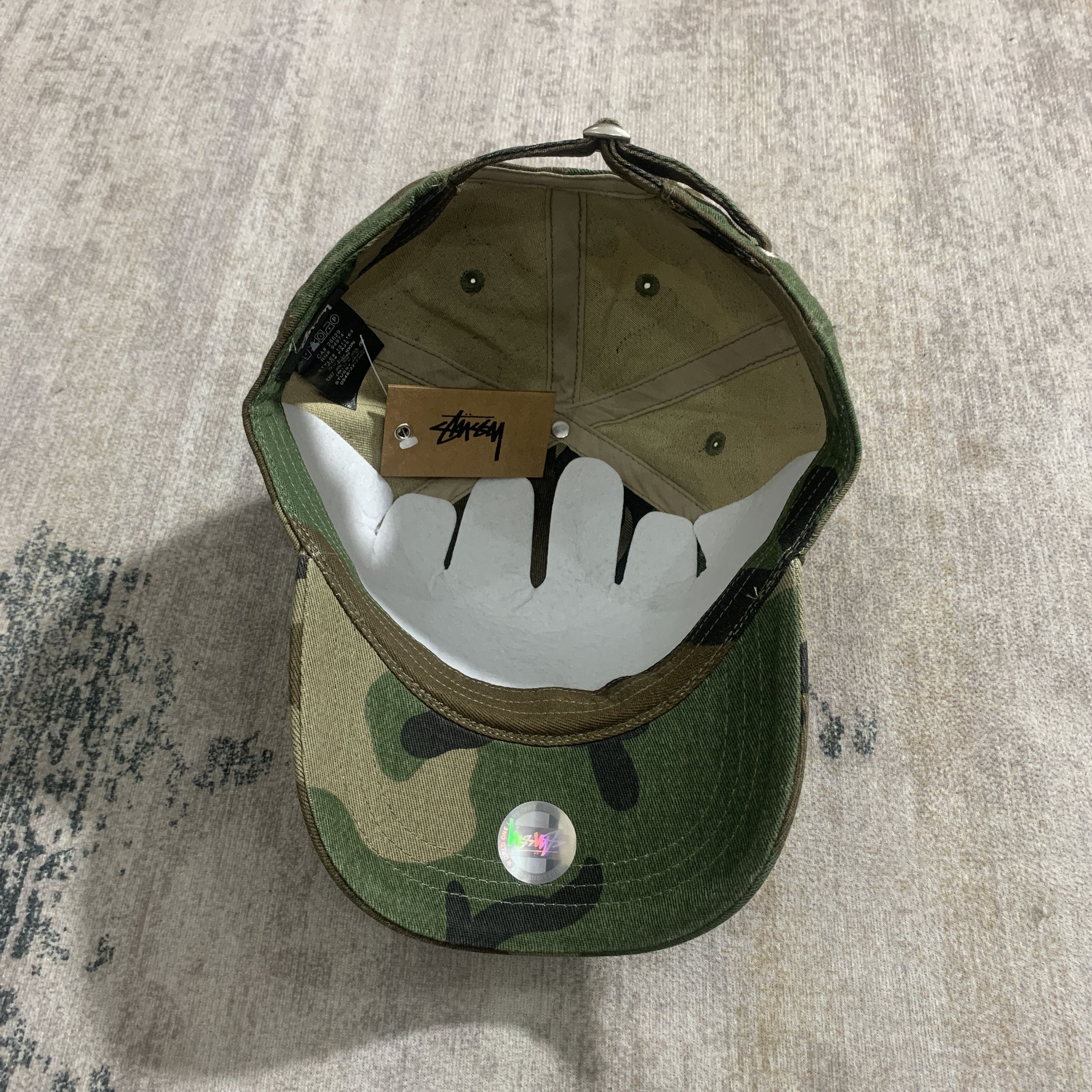 Stussy STUSSY BASIC WASHED LOW PRO CAP WOODLAND CAMO Size ONE SIZE - 3 Thumbnail