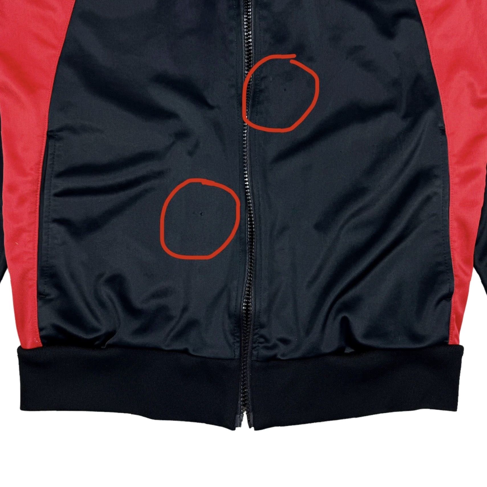 Nike VINTAGE Nike Air Jordan Wings Track Jacket Shirt Medium Black Red Mens Size US S / EU 44-46 / 1 - 7 Thumbnail