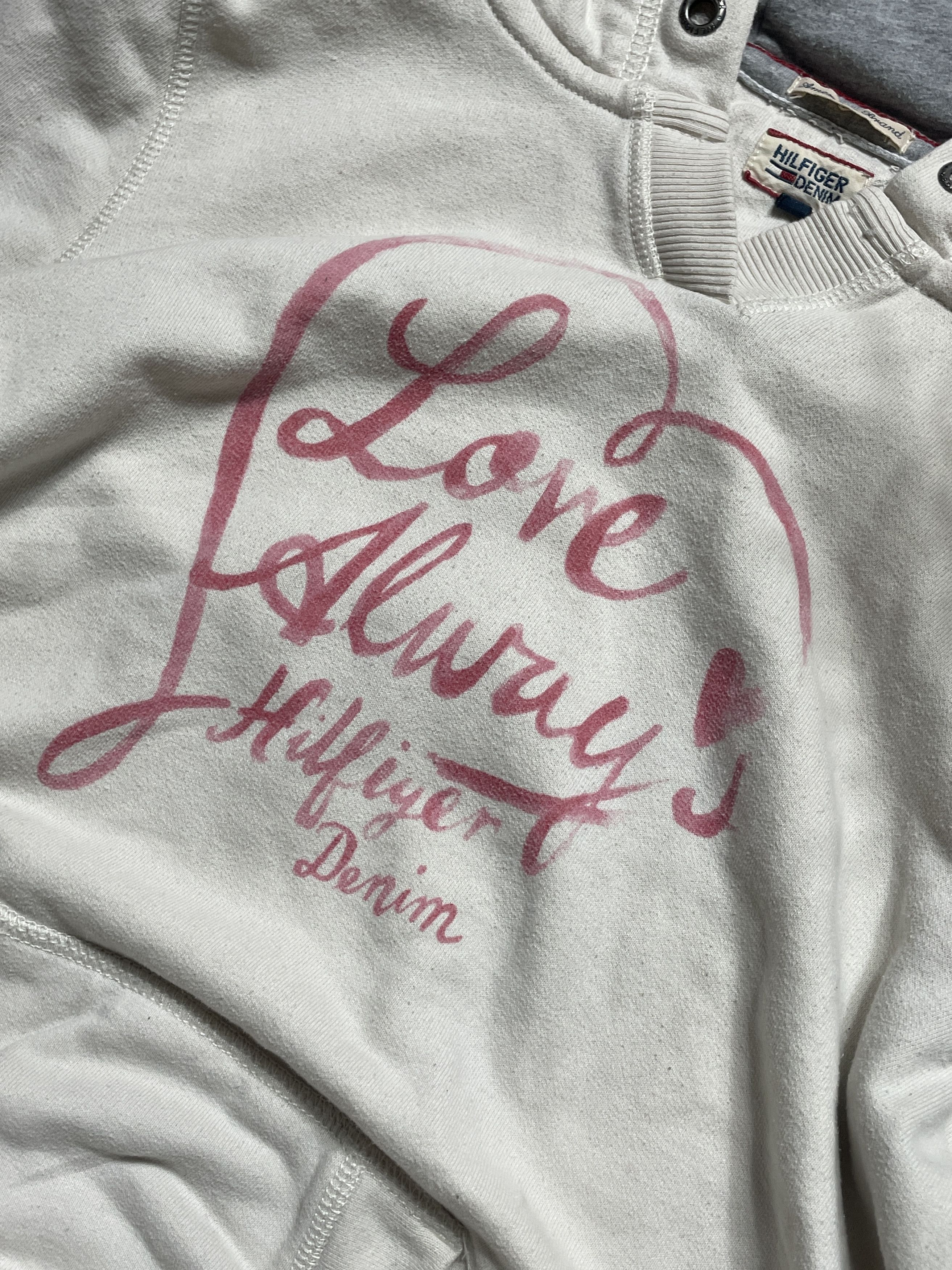 Tommy Hilfiger Tommy Hilfiger Love Always Hoodie Spellout Cozy Thick Size XL / US 12-14 / IT 48-50 - 5 Thumbnail