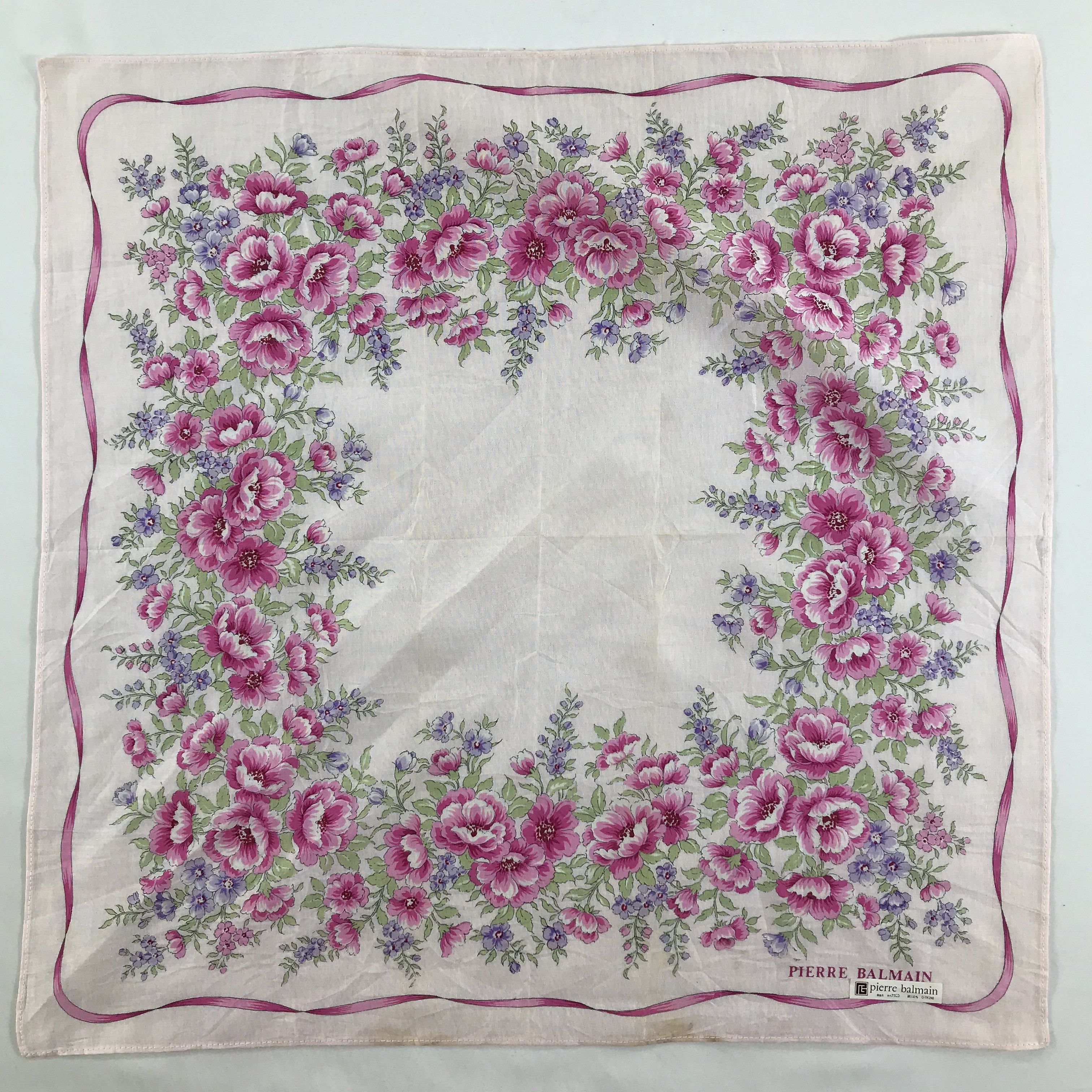 Pierre Balmain × Vintage Pierre Balmain Bandana / Handkerchief / Neckerchief - S1636 Size ONE SIZE - 1 Thumbnail