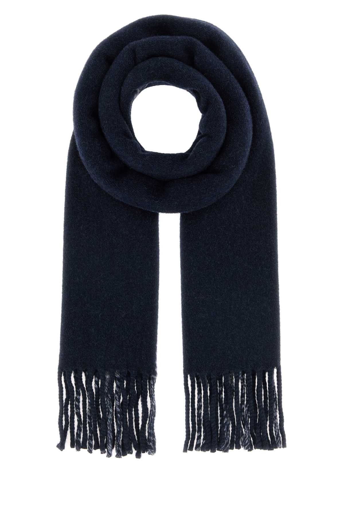 Prada Blue Wool Blend Scarf Size ONE SIZE - 1 Thumbnail