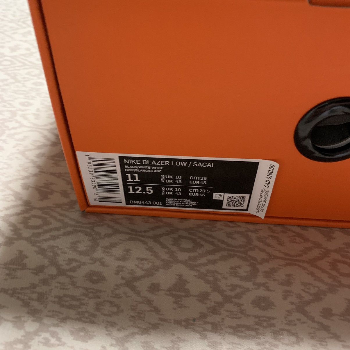 Nike × Sacai Nike X Sacai Blazer Low “Patient Leather Black” 2022 Size US 11 / EU 44 - 14 Thumbnail