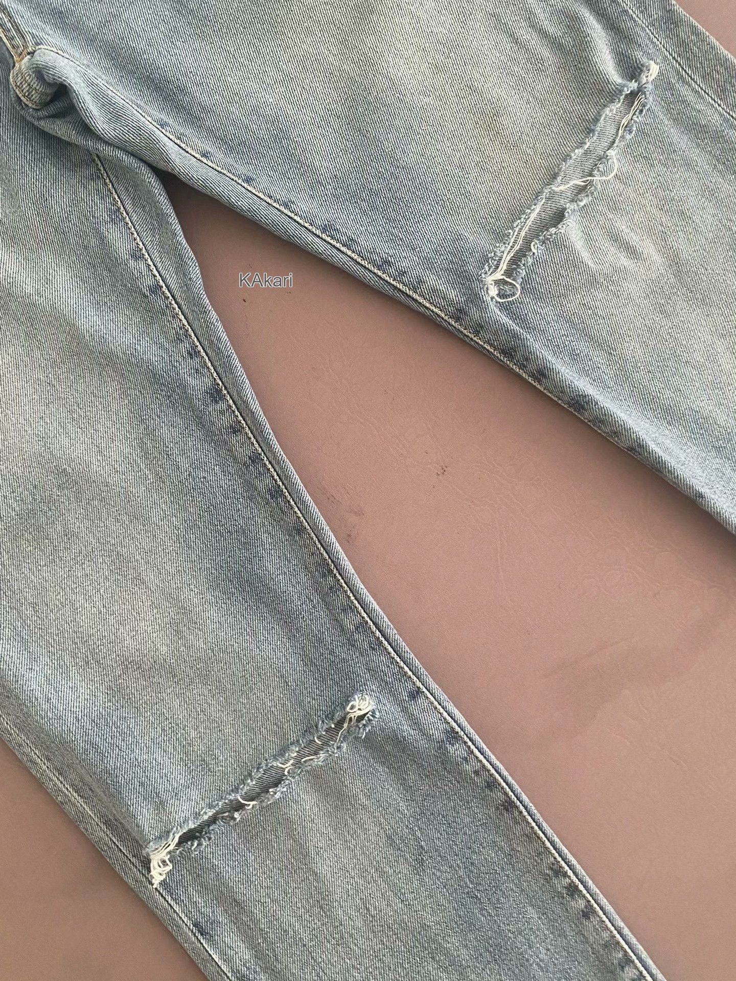 Saint Laurent Paris Saint Laurent 18SS Distressed Blue Jeans Size US 30 / EU 46 - 5 Thumbnail