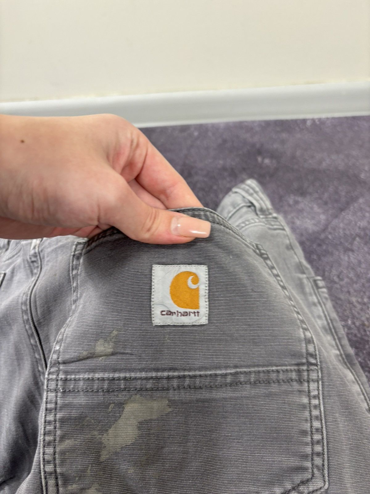 Carhartt Vintage Carhartt American Gray Y2K Work Hype Pants Jeans Size US 34 / EU 50 - 7 Thumbnail