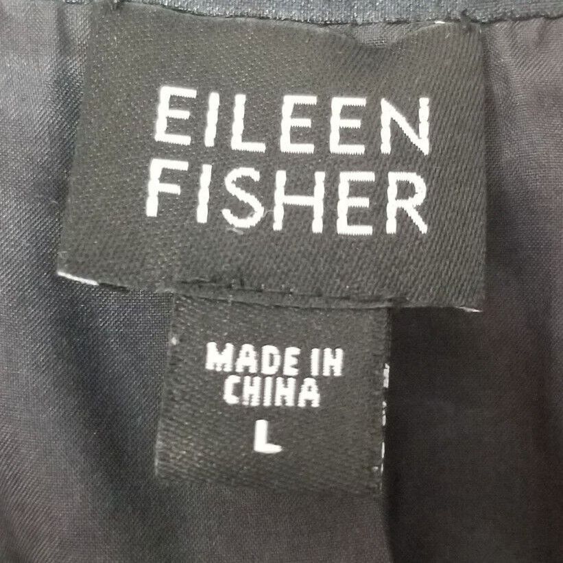 Eileen Fisher Eileen Fisher Womens Silk Textured Open Front Cardigan Sz L Size L / US 10 / IT 46 - 7 Thumbnail