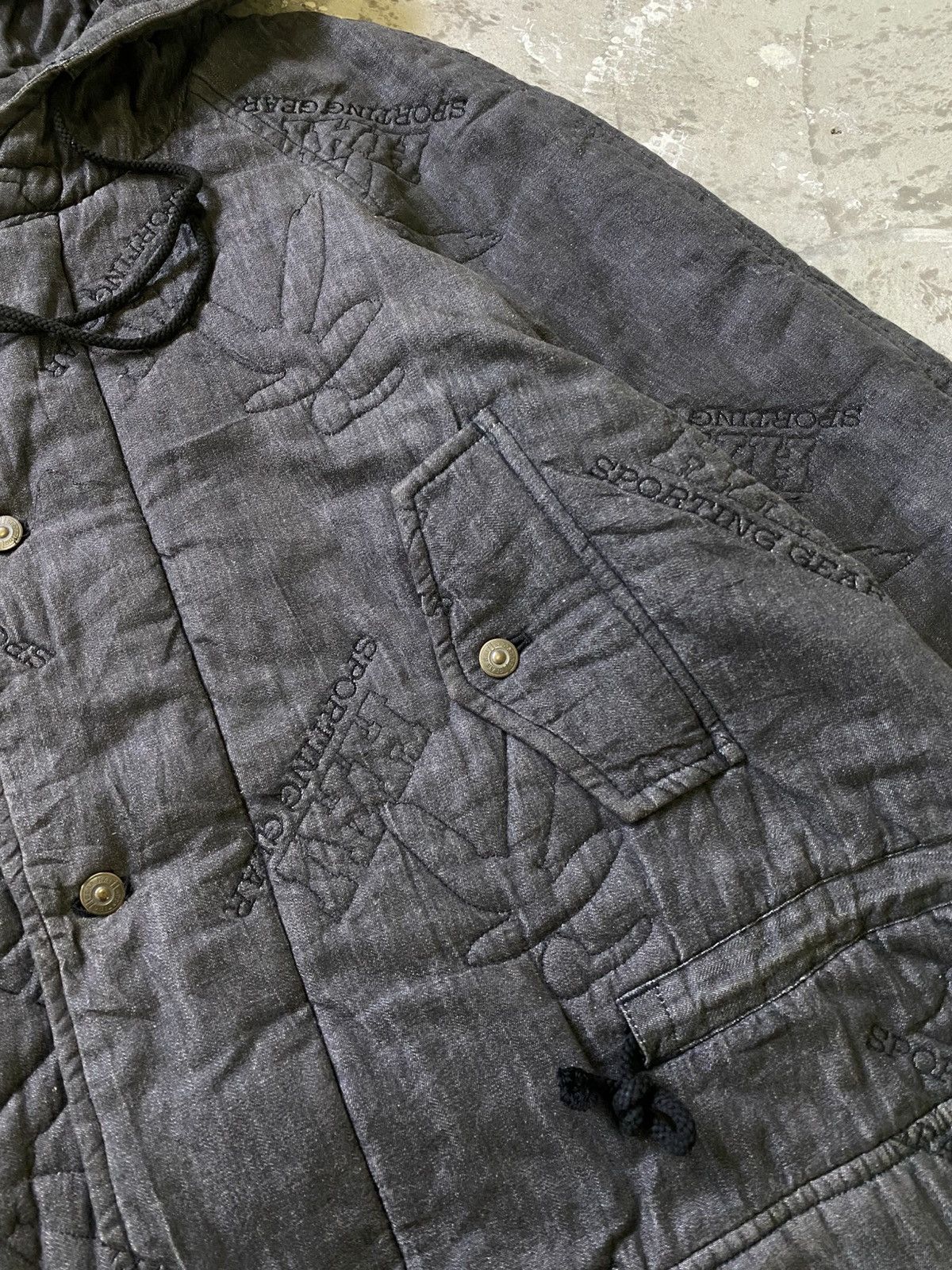 Hai Sporting Gear × Issey Miyake × Japanese Brand Hai Sporting Gear Monogram Embroidery Logo Winter Jacket Size US M / EU 48-50 / 2 - 5 Thumbnail