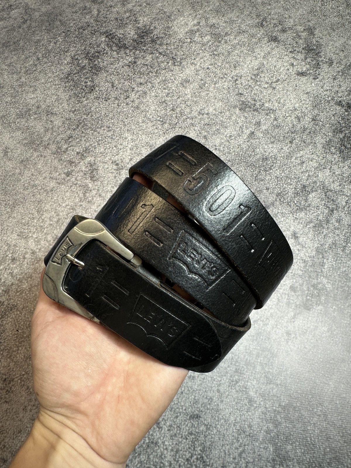 Levi's Y2K Vintage Levi’s 501 Logo Belts Streetwear Leather USA Size ONE SIZE - 3 Thumbnail