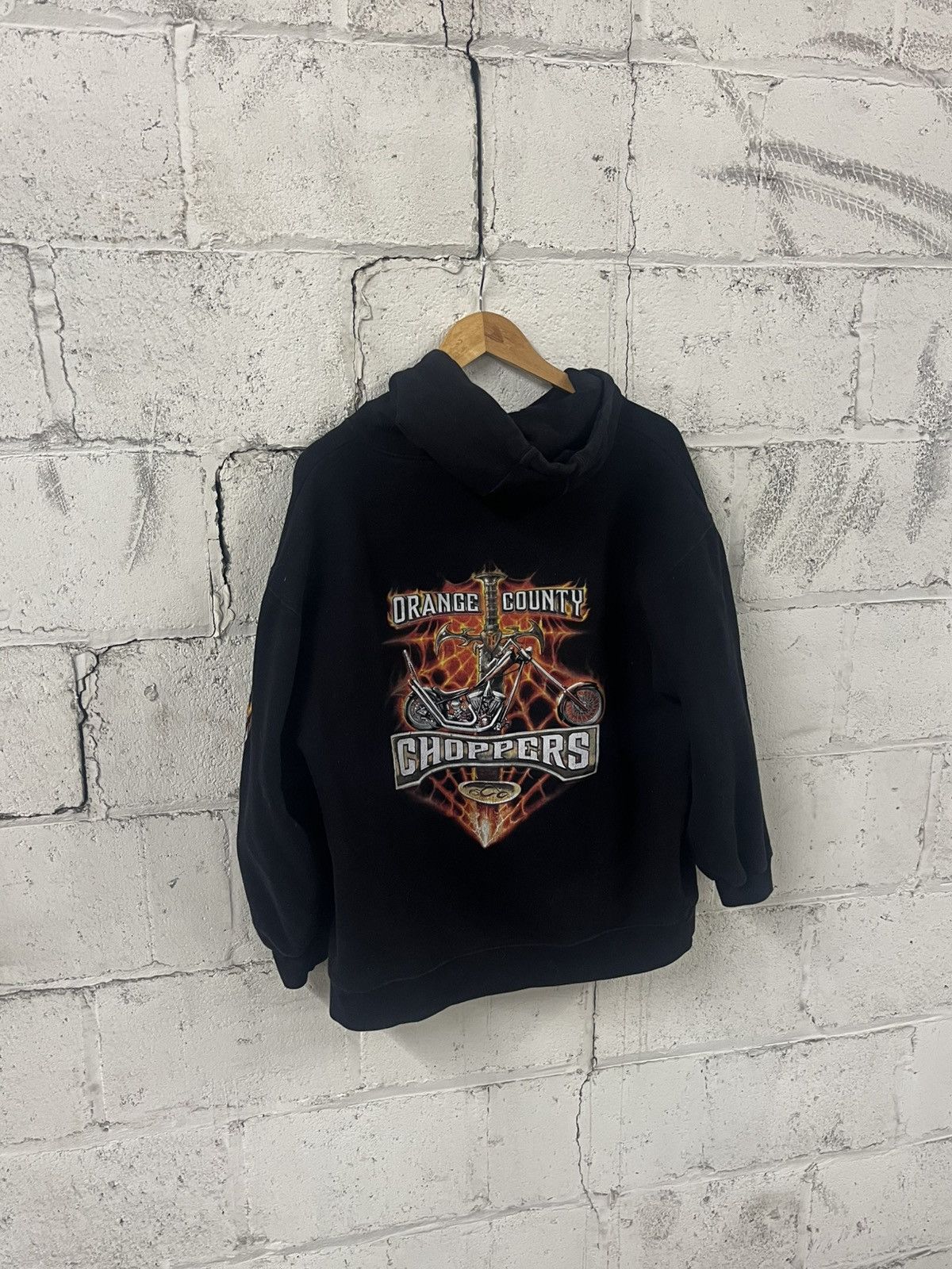 West Coast Choppers Orange county choppers hoodie flame sleeve hits rare boxy Size US M / EU 48-50 / 2 - 5 Thumbnail