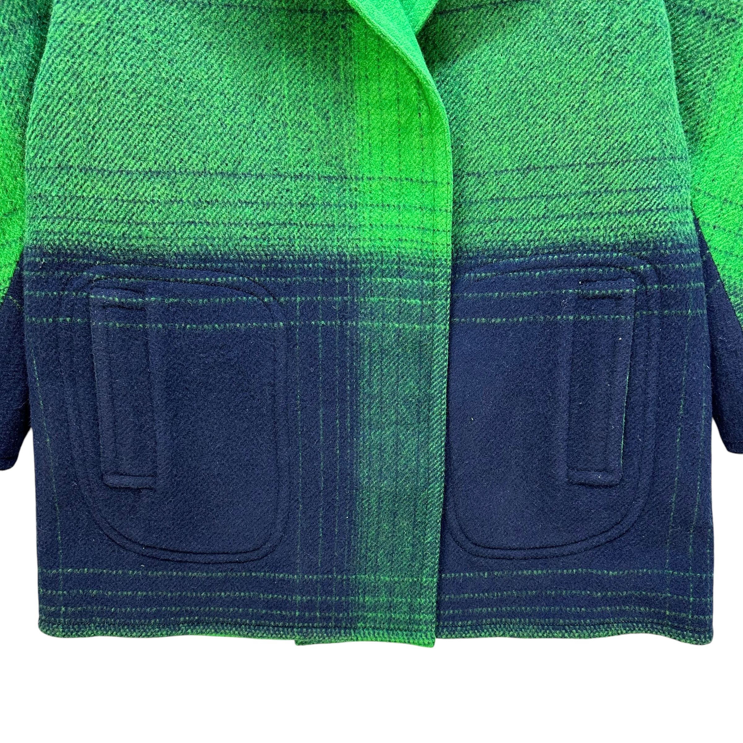 Japanese Brand NOBUO BOUTIQE Boho Wool Coat Jacket #A63-1523 Size M / US 6-8 / IT 42-44 - 3 Thumbnail