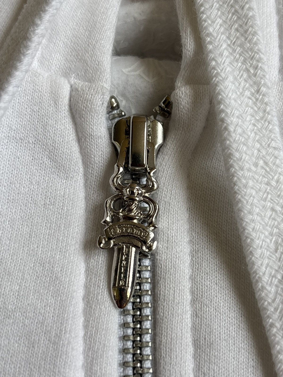 Chrome Hearts Chrome Hearts White Scroll Zipup Hoodie Size US L / EU 52-54 / 3 - 5 Thumbnail