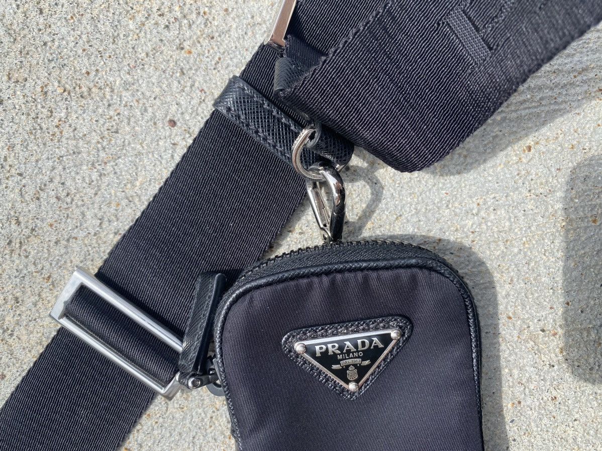 Prada PRADA Re-Nylon and Saffiano leather shoulder bag Size ONE SIZE - 7 Thumbnail