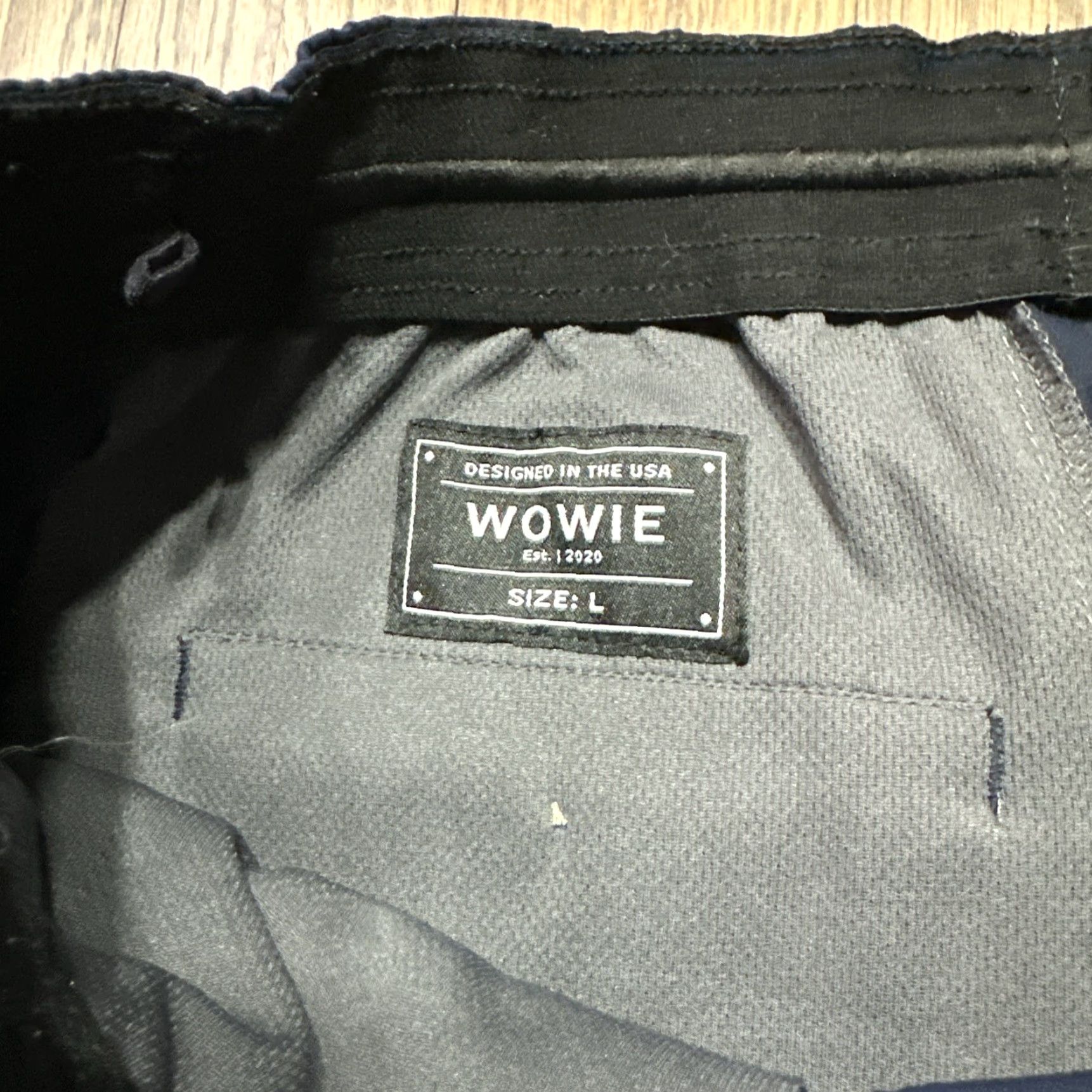 Vintage Wowie Rambler Men’s Pant Casual Stretch Aztec Charcoal Blue Size Large Style Streetwear Slim Tapered Pockets Adjustable Waist Inseam 31 in Cardigan? Size US 33 - 5 Thumbnail