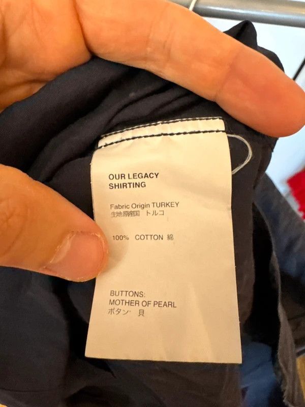 Our Legacy Our Legacy Navy Shirt 48 M Size US M / EU 48-50 / 2 - 4 Thumbnail
