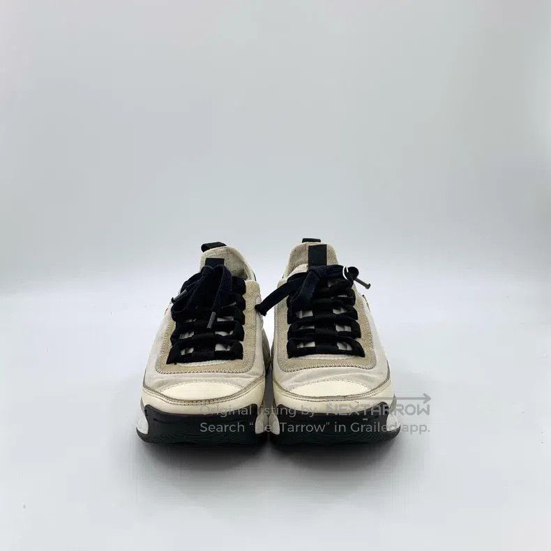 Chanel Chanel Colour-blocked logo lace-thed casual flat sneakers Size US 4.5 / IT 34.5 - 3 Thumbnail