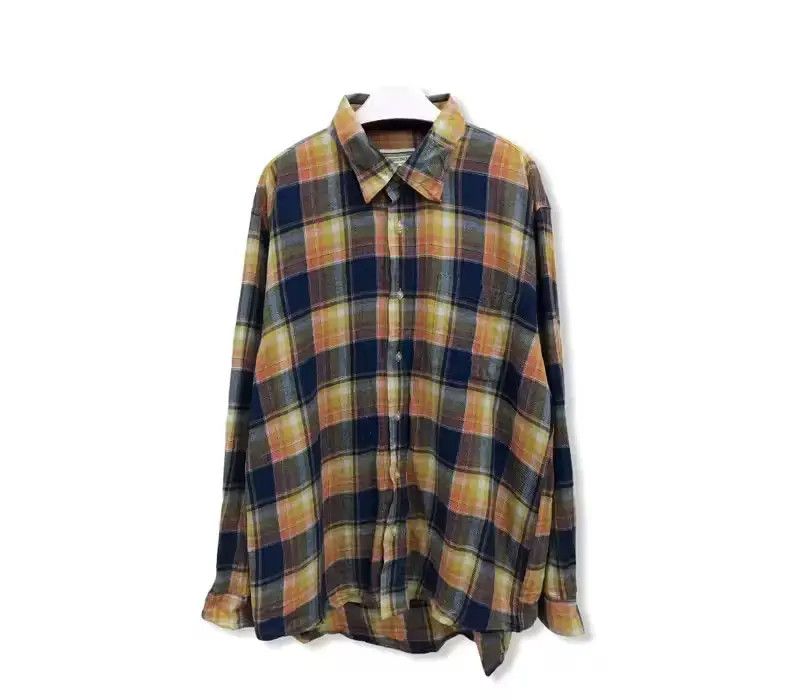 Flannel × Vintage Vintage Incept Checked Plaid Tartan Flannel Shirt 👕 Size US XL / EU 56 / 4 - 1 Thumbnail