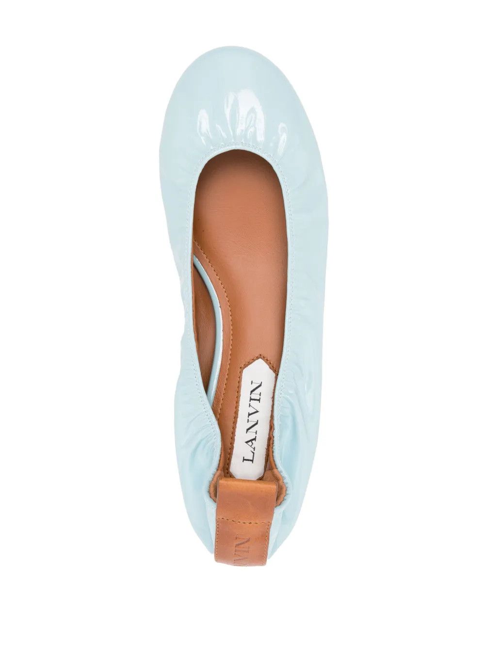 Lanvin o1y0326 Ballet Flats in Sky Blue Size US 7 / IT 37 - 4 Thumbnail