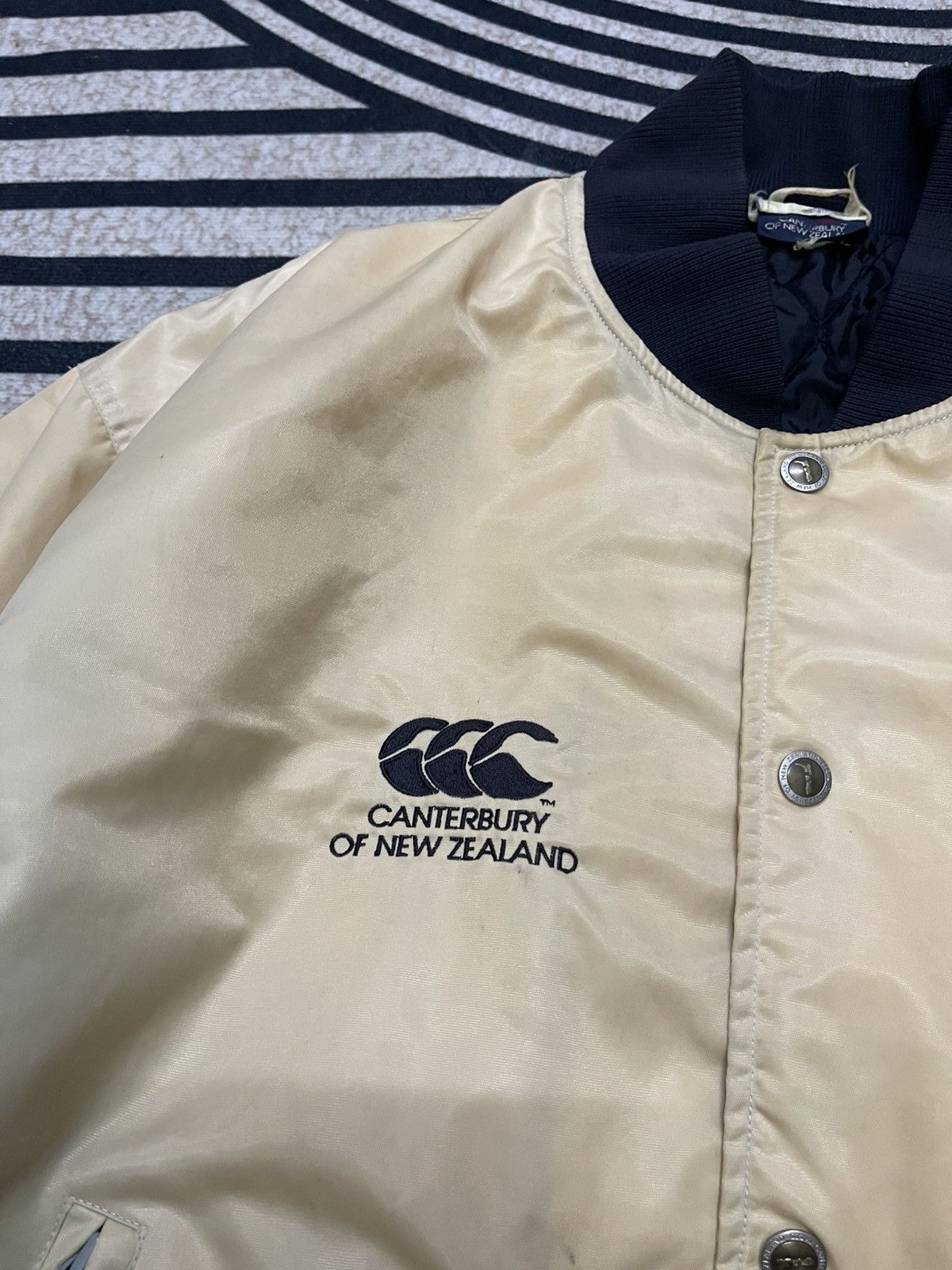 Canterbury of New Zealand 90s CANTERBURY OF NEW ZEALAND ALL BLACK STEINLAGER BOMBER Size US XL / EU 56 / 4 - 13 Thumbnail