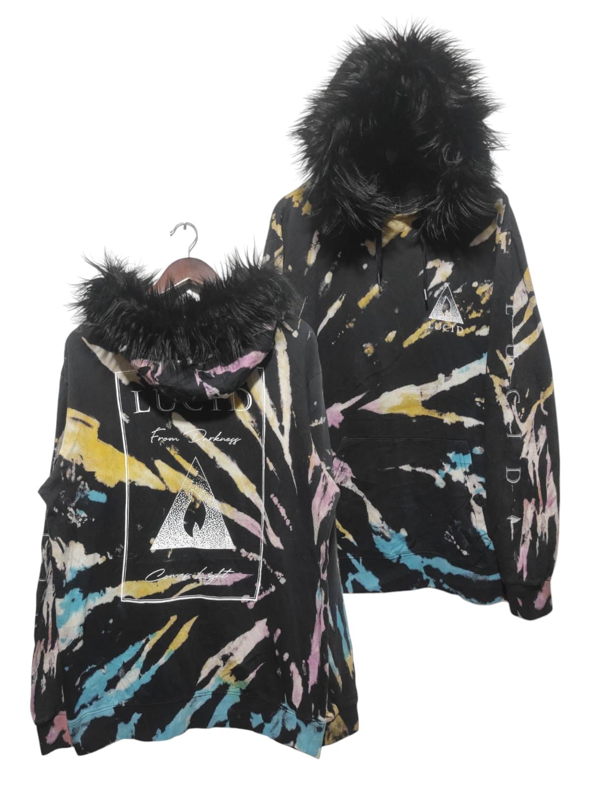 If Six Was Nine Lucid Tye Dye Fur Hoodie IfSixWasNine LGB style Size US L / EU 52-54 / 3 - 1 Thumbnail