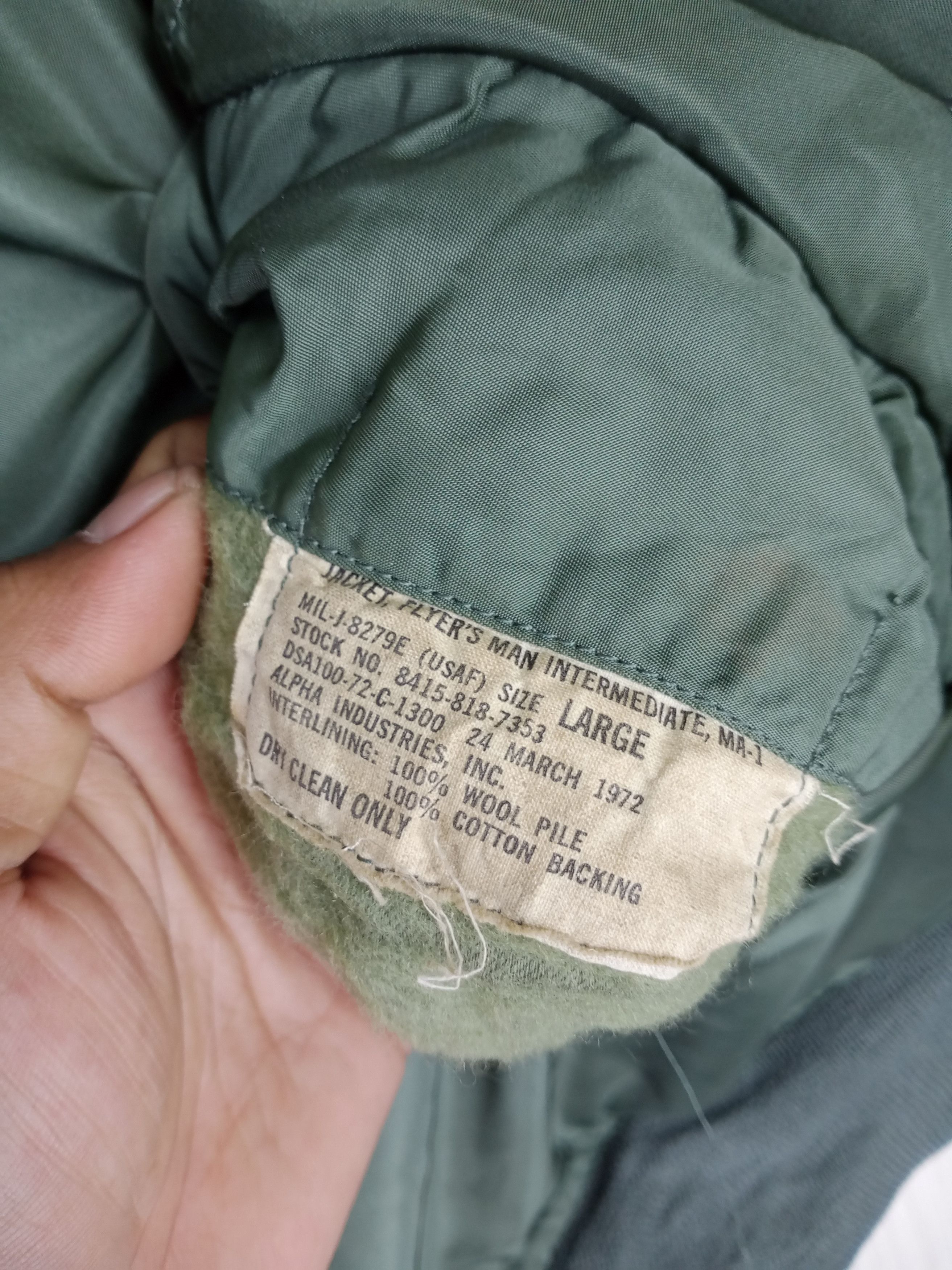 Alpha Industries Rare Vintage 70s Alpha Industries MA- I Usaf Jacket Size US L / EU 52-54 / 3 - 11 Thumbnail