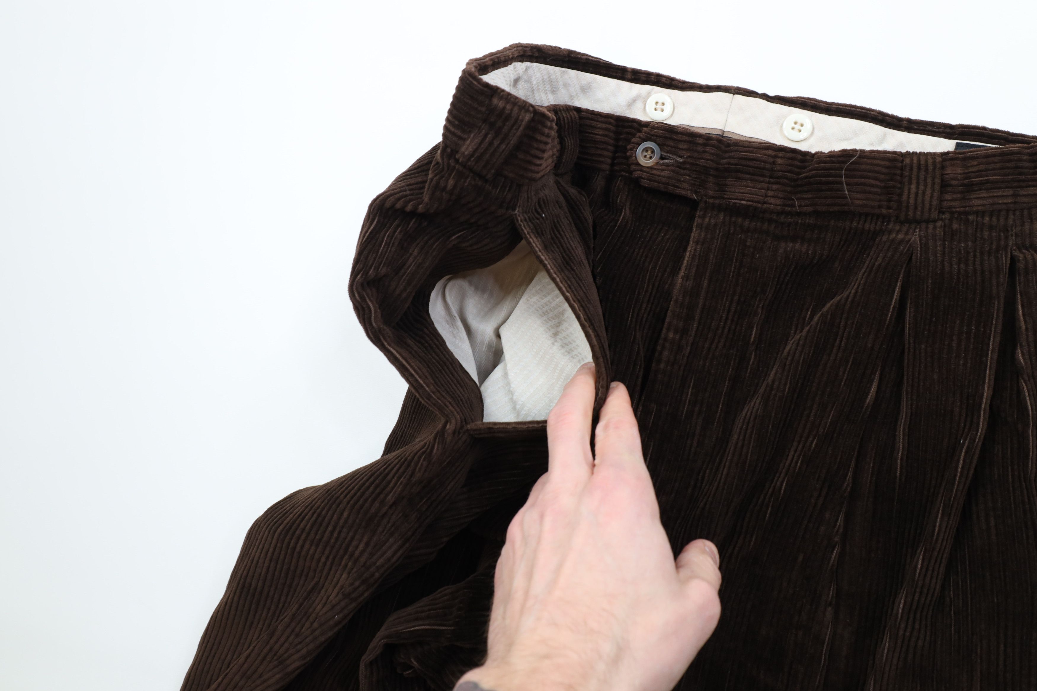 Vintage Vintage 90s Streetwear Wide Leg Corduroy Chino Pants USA Size US 38 / EU 54 - 8 Thumbnail
