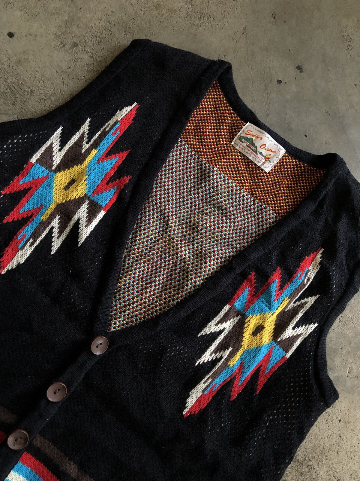 Native × Vintage VINTAGE SICKBOY NATIVE NAVAJO VEST Size US M / EU 48-50 / 2 - 4 Thumbnail