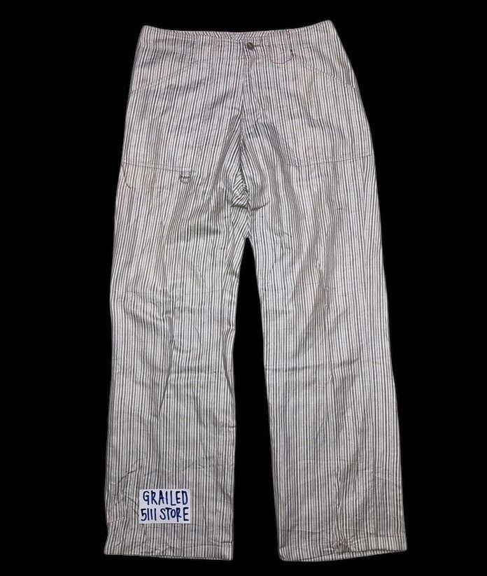 Japanese Brand BAGGY⚡️⚡️STRIPED BAKER PANTS Size US 30 / EU 46 - 1 Thumbnail