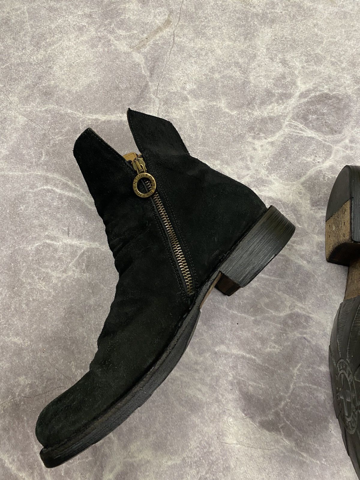 Fiorentini + Baker Fiorentini Baker Suede Biker Moto Wrinkles Boots Size: 37 Size US 7 / IT 37 - 6 Thumbnail