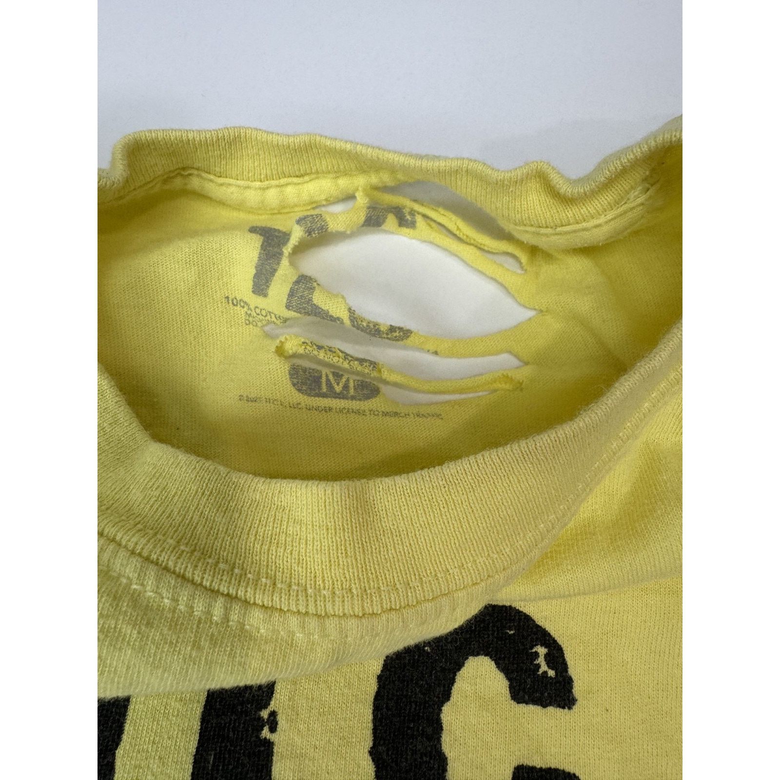 Other TLC Tee Shirt Yellow Lisa Lopes Distressed 90s Medium Size M / US 6-8 / IT 42-44 - 4 Thumbnail