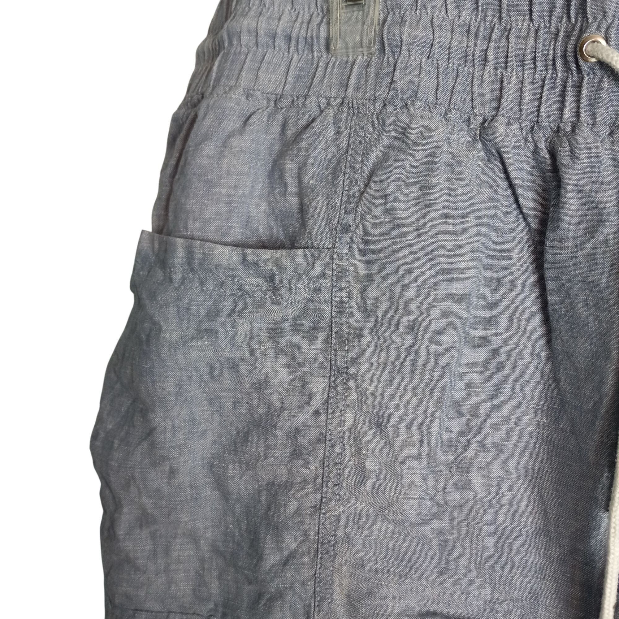 Athleta Athleta Size 18 Shorts Cabo Linen Womens Blue Drawstring Ela Size 40" / US 18 - 3 Thumbnail