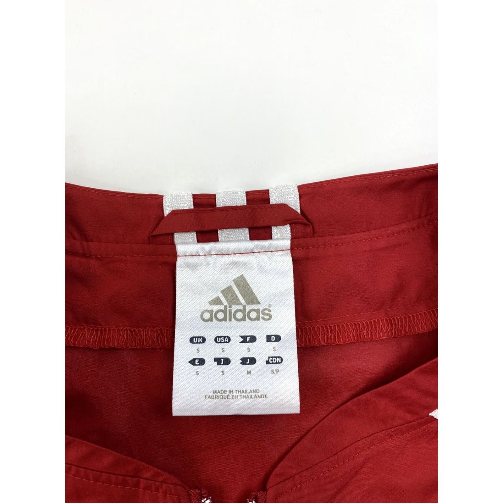 Adidas Adidas Cage Jacket Mens Small Red Baseball Softball 1/4 Zip Short Sleeve Icon Size US 29 - 4 Thumbnail