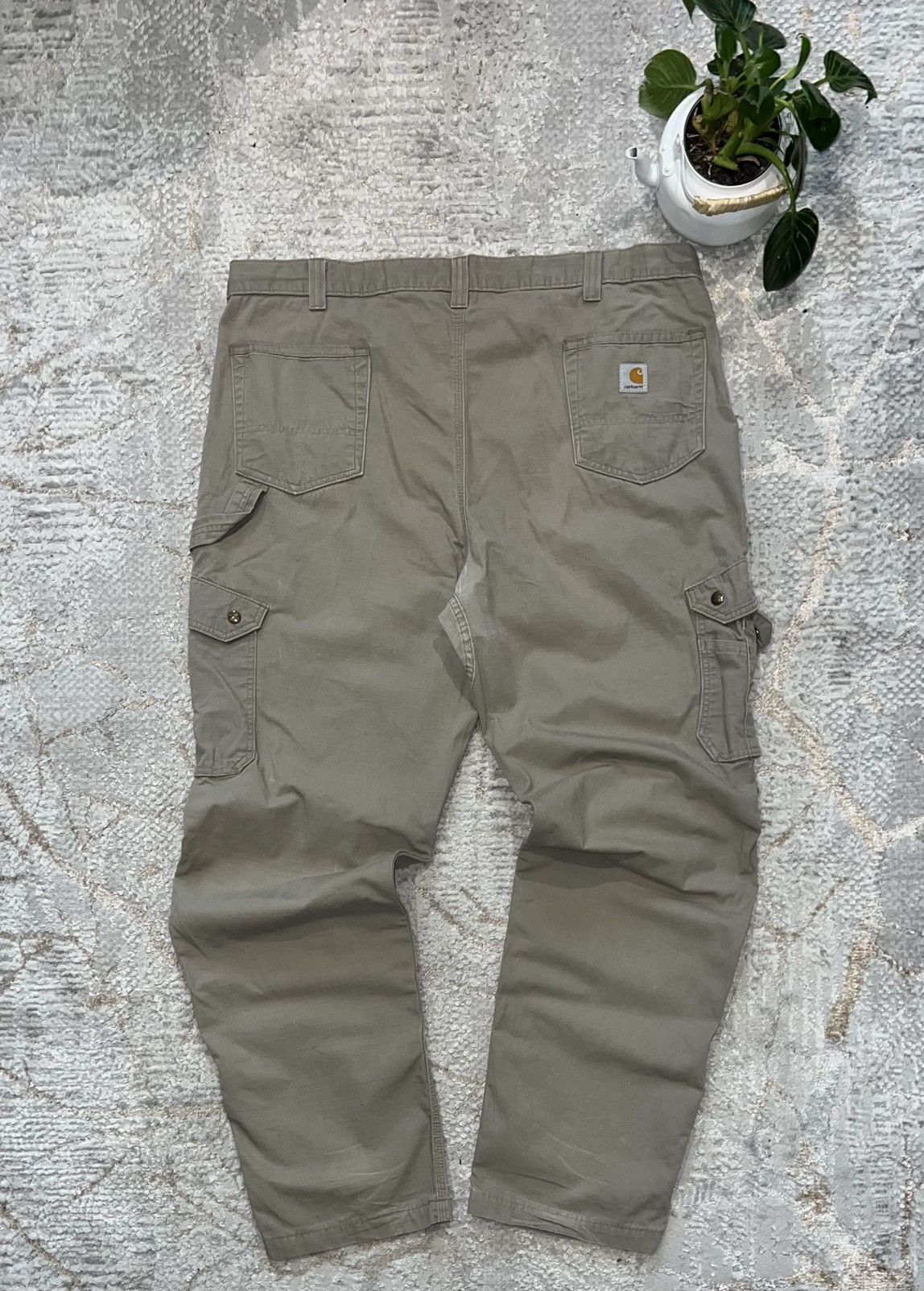 Carhartt × Vintage CARHARTT VINTAGE DISSERTED VINTAGE REGULAR CARGO PANTS KHAKI Size US 38 / EU 54 - 1 Thumbnail