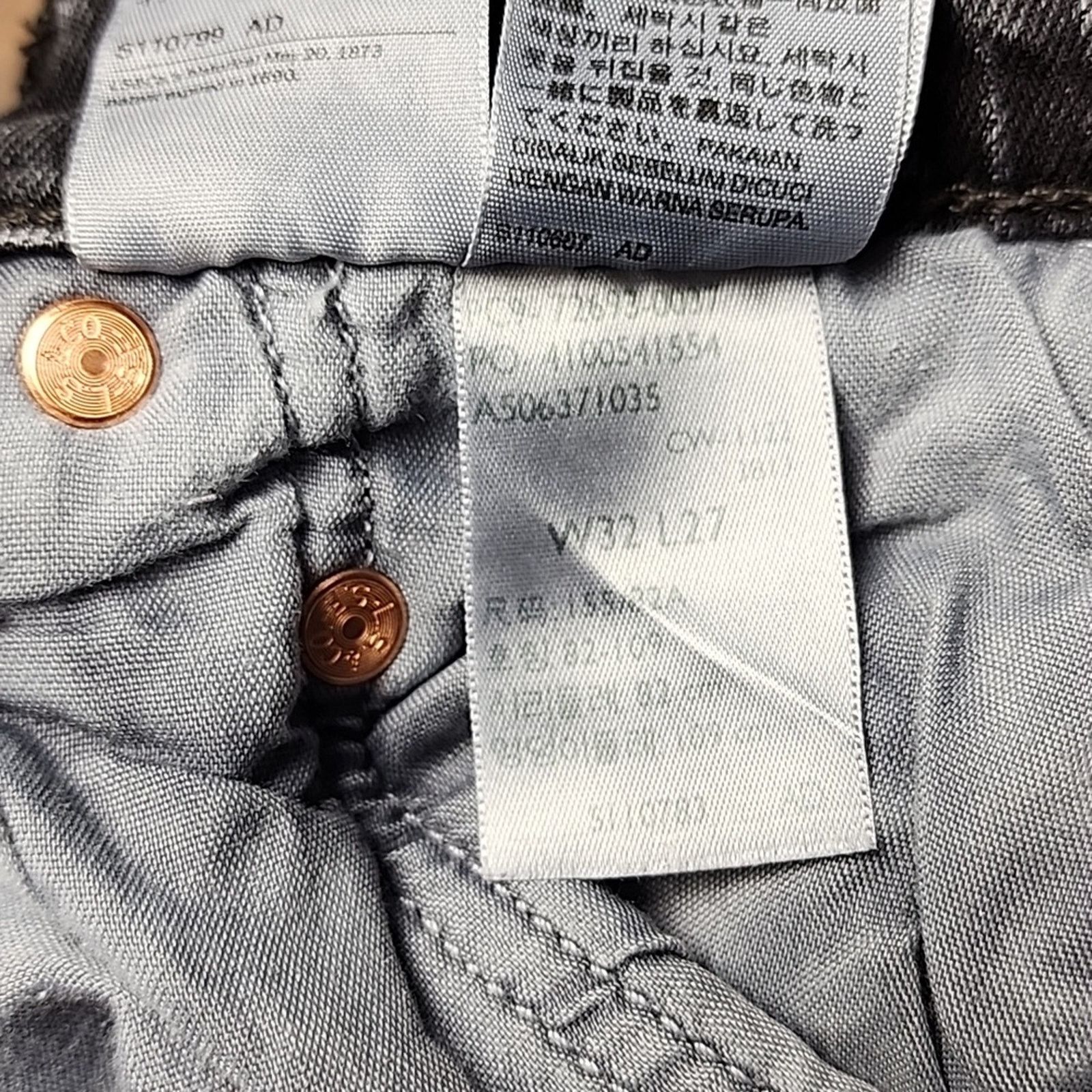 Levi's Levi's Men's Straight Jeans in Charcoal Size US 32 / EU 48 - 9 Thumbnail