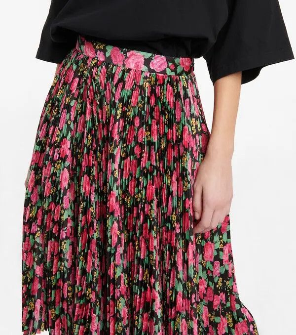 Balenciaga o1y0625 Midi Skirt in Multicolor Size 26" / US 2 / IT 38 - 2 Thumbnail