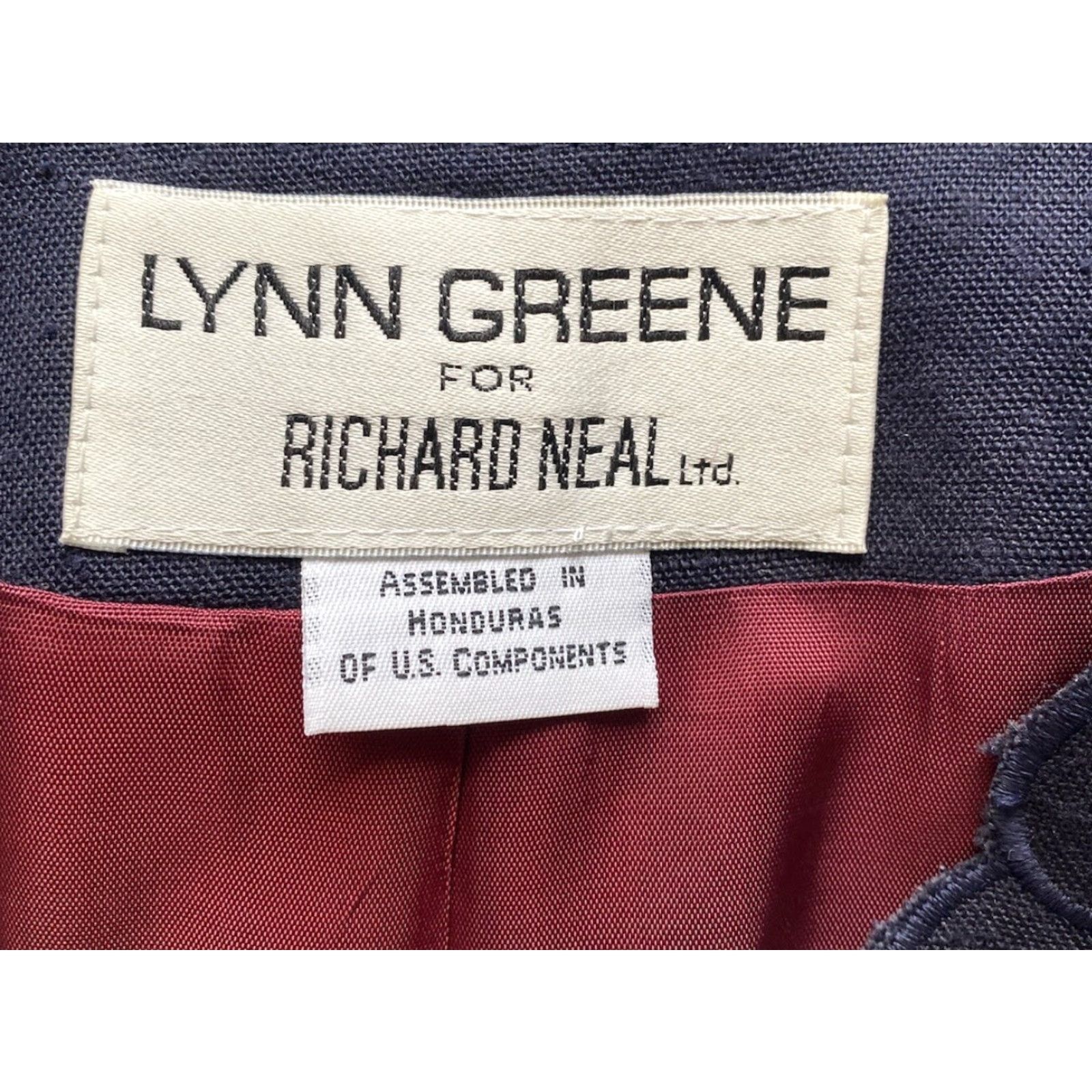 Vintage VINTAGE Lynn Greene For Richard Neal Ltd Blazer Shirt Womens 8 Dark Blue Short Sleeve NWT Style 2865 Size 30" / US 8 / IT 44 - 3 Thumbnail