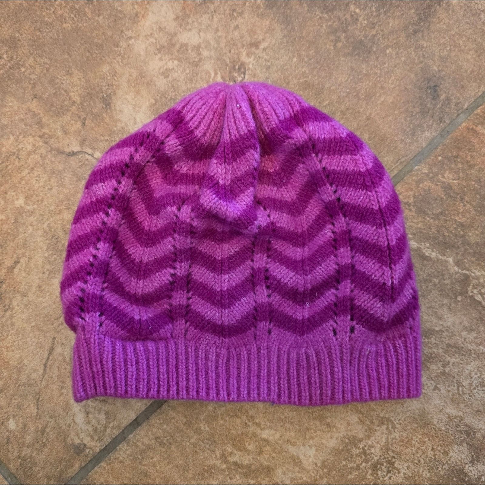 Nordstrom Pink Chevron | NORDSTROM | French Knit Beret Size ONE SIZE - 1 Thumbnail
