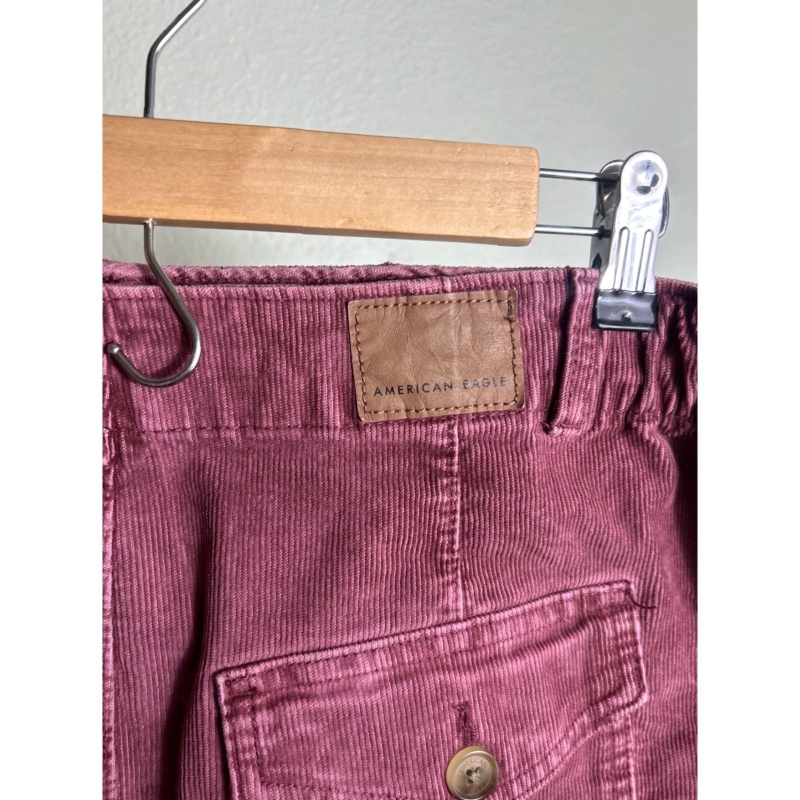 American Eagle Outfitters VINTAGE American Eagle Skirt Women 8 Corduroy Rose A-Line Short Stretch 32X16 Pink Size 30" / US 8 / IT 44 - 5 Thumbnail